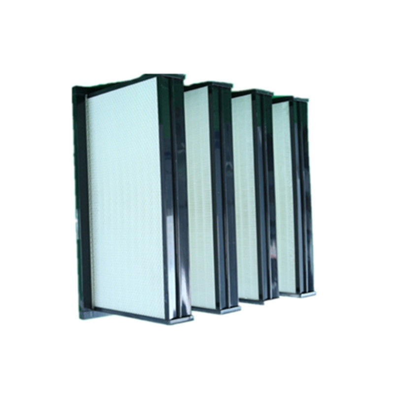 الألياف الزجاجية V Cell Hepa Industrial Air Filter 99.99 ٪ كفاءة